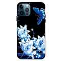Miniatyrbillede 1 af 2: Imagine iPhone 14 Pro cover - Blå Blomst Og Sommerfugl Blue