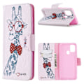 Miniatyrbillede 1 af 2: Wonderland Samsung Galaxy A21s Flip Etui - Iført Briller Multicolor