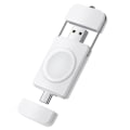 Miniatyrbillede 1 af 6: Apple Watch Series 8 (45mm) / (41mm) Type-C og magnetisk USB trådløs uroplader White