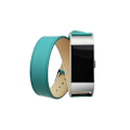 Miniatyrbillede 1 af 2: Fitbit Charge 2 armbånd af ægte læder - Blå Green