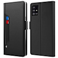 Pikkukuva 1 / 2: Phone Suojakotelo With Make-up Mirror And Slick Design For Samsung Galaxy A71 5G - Musta Black
