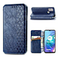 Pikkukuva 1 / 2: Nahkakotelo With A Stylish Rhombus Imprint For Motorola Moto G30 - Sininen Blue