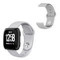 Miniatyrbillede 1 af 2: Fitbit Versa 2 / Versa Lite silikone rem - grå Silver grey