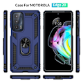 Miniatyrbillede 2 af 2: Ringbeskyttelsesetui til Motorola Edge 20 - Blå Blue
