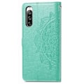 Miniatyrbild 2 av 2: Mandala läder Sony Xperia 10 IV fodral - Grön Grön