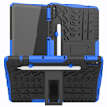 Miniatyrbild 1 av 2: Däckmönstrat kickstand-fodral för Huawei MatePad 10.4 - Blå Blå