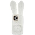 Miniatyrbild 1 av 2: Fluffy Rabbit iPhone 14 Pro skal - Vit Vit
