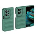 Miniatyrbillede 1 af 6: Blødt grebsformet cover til Oppo Find N2 - Grøn Green