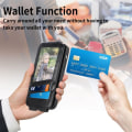Pikkukuva 6 / 6: Vertical Flip Phone Suojakotelo With Zipper For Samsung Galaxy M32 5G / A32 5g - Musta Black