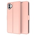Miniatyrbillede 1 af 2: Glat og tyndt premium Nothing Phone (1) læderetui - Rødguld Pink