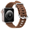 Miniatyrbild 1 av 2: Apple Watch Series 8 (41mm) klockarmband i äkta läder - Brun Brun