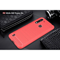 Pikkukuva 2 / 2: Carbon Flex kuoret - Motorola Moto G8 Power Lite - Punainen Red