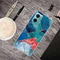Pikkukuva 2 / 2: Marble design Xiaomi Redmi Note 11E kotelot - Sininen Ja Oranssi Marmori Multicolor