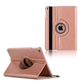 Pikkukuva 1 / 2: iPad (2017) (9.7") Litsi Pintainen Nahkakotelo Kääntyvällä Standillä - Rosee Kulta Pink