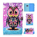 Miniatyrbillede 1 af 2: Samsung Galaxy Tab A 10.1 (2019) mønstret lædercover - ugle Multicolor