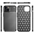 Miniatyrbild 2 av 2: Carbon Shield iPhone 14 skal - Svart Svart