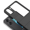 Pikkukuva 5 / 6: Pehmeä kahva muotoiltu kuori Oppo Find N2 Flip - Musta Black