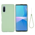 Matt Sony Xperia 10 III skal av flytande silikon - Grön Grön