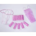 Miniatyrbild 2 av 3: 100 st/set Engångsunderkläder Midjeband T-string Bekväma Kvinnor Hygieniska T-string Pink