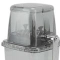 Miniatyrbild 3 av 8: Bärbar Handvevad Iskrossare 1.25L Manuell Shaved Ice Chopper för Hem, Utomhuscamping, Transparent Svart