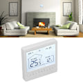 Miniatyrbild 5 av 8: Programmerbar Smart Termostat LCD-Skärm 5-45℃ för Hemuppvärmning, Kompakt 8,7x8,7x4cm Design, Enkel Installation och Användning