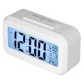 Miniatyrbild 8 av 8: Stor Digital Väckarklocka med LED-Display, Elektroniskt Nattljus, Snooze-Funktion, Väckarklocka för Sovrum, Hemmakontor, Vit