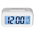 Miniatyrbild 7 av 8: Stor Digital Väckarklocka med LED-Display, Elektroniskt Nattljus, Snooze-Funktion, Väckarklocka för Sovrum, Hemmakontor, Vit
