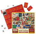Miniatyrbild 3 av 5: Pussel Adventskalender 2023, 1008 bitar Pussel 24 dagar Julnedräkning Adventskalendrar, Julgåva Idé för Barn Vuxna