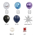 Miniatyrbild 2 av 3: Rymdfödelsedag Dekorationer Tillbehör - 125 st Metalliska Krom Blå Lila Silver Ballongbåge Girlang Kit - Galaxy Ballonger Set För Rymdfödelsedagsfest