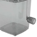Miniatyrbild 4 av 8: Bärbar Handvevad Iskrossare 1.25L Manuell Shaved Ice Chopper för Hem, Utomhuscamping, Transparent Svart