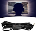 Miniatyrbild 4 av 8: Gaming Headset-kabel med volymkontroll & mute-knapp för Logitech G Pro X G433 G233 Svart, vävd hörlurssladd med hållbar design och enkla kontroller