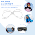 Miniatyrbild 6 av 8: Universella Skidglasögon Prescription Insert Optisk Adaptor Flexibel Böjbar Inre Ram Snöbräda Goggle Storleksjusterbar för Optimal Passform och Komfort