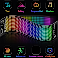 Miniatyrbild 5 av 8: Professionell LED-skylt för bil 13,7x4,0 tum Vattentät Flexibel Programmerbar LED-matrispanel för bilfestdekorationer