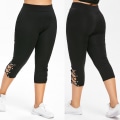 Miniatyrbild 1 av 5: Dam Plus Size Badbyxor Långa Badshorts Högmidjade Badbyxor Magkontroll Badtights L