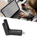 Miniatyrbild 5 av 8: WiFi 6 USB3.0-adapter, 2.4GHZ till 5.0GHZ AX1800Mbps MU MIMO USB-nätverkskort för PC-skrivbord, bärbar dator, snabb och pålitlig anslutning