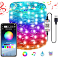 Miniatyrbild 3 av 5: 5m/10m/20m USB-drivna Julgransljus med Smart Bluetooth App Fjärrkontroll Heminredning Sagoslinga 20M