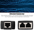 Miniatyrbild 3 av 8: 2-vägs RJ45 Ethernet-delare 1 till 2 vägar Ethernet-switch för router TV-box dator videokamera, 2-pack RJ45 Ethernet-förlängare