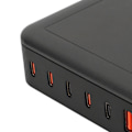 Miniatyrbild 3 av 8: 8-Port USB C Laddningsstation 235W PD65W Snabb Bordsladdare för MacBook 100-240V Multi-Port USB-laddare