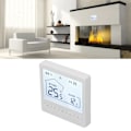 Miniatyrbild 4 av 8: Programmerbar Smart Termostat LCD-Skärm 5-45℃ för Hemuppvärmning, Kompakt 8,7x8,7x4cm Design, Enkel Installation och Användning