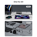 Miniatyrbild 6 av 8: 8-Port USB C Laddningsstation 235W PD65W Snabb Bordsladdare för MacBook 100-240V Multi-Port USB-laddare