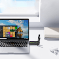 Miniatyrbild 6 av 8: Trådlös WiFi-adapter för PC 1300 Mbps Dubbla 5dBi-antenner 5G 2.4G WiFi MU MIMO Dongle för Windows 7 8 10 11, Snabb och Stabil Anslutning