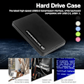 Miniatyrbild 4 av 5: 2,5 tums USB 3.0 SATA HDD SSD Extern Hårddiskhölje 5 Gbps för Bärbar Dator Stationär Dator Mobil Extern Väska