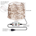 Miniatyrbild 5 av 5: 5m/10m/20m USB-drivna Julgransljus med Smart Bluetooth App Fjärrkontroll Heminredning Sagoslinga 20M