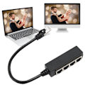 Miniatyrbild 5 av 8: Ethernet-delare RJ45 En-till-4-Port ABS PCB-adapter för Laptop, Ethernet-kabeldelare RJ45, Ethernet-adapter för Effektiv Nätverksanslutning