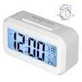 Miniatyrbild 4 av 8: Stor Digital Väckarklocka med LED-Display, Elektroniskt Nattljus, Snooze-Funktion, Väckarklocka för Sovrum, Hemmakontor, Vit