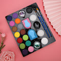 Miniatyrbild 4 av 8: Ansiktsmålning Set för Barn, Glitterpulver och Kroppsmålning Pigment Kit för Barns DIY Kosmetik, Konst och Hantverk Verktygsset