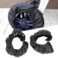 Miniatyrbild 4 av 8: Vagn Hjulskydd 2-pack, Oxfordtyg Dammskydd Spädbarnsvagn Däckskydd för Små Hjul 12-16cm Diameter, Hållbar och Vattentät
