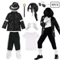Børns Halloween Kostume Michael Jackson Danseforestilling Fest Karneval Popstjerne Outfit Sæt E 7-8Y(140), Sæt E, 7-8T(140) Set E 7-8T(140)