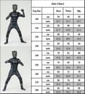Barn Gutter Black Panther Cosplay Kostyme 140 V, 100 100
