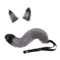 Faux Fur Kat Ræv Ulv Fluffy Hale og Ører Z